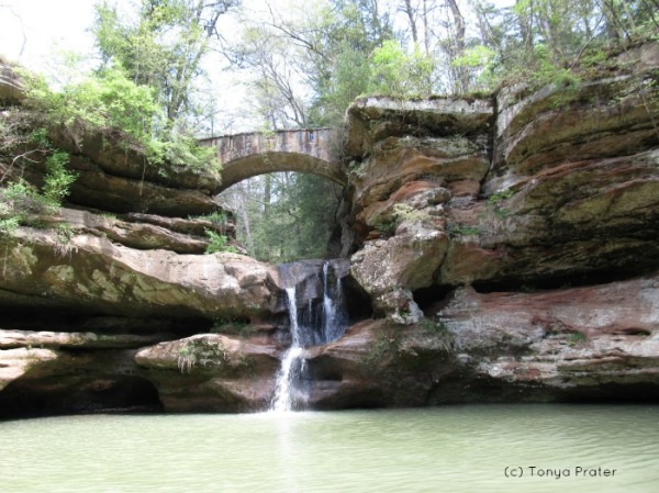 The Upper Falls, perhaps the most photographed waterfall in Hocking Hills. 